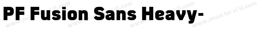 PF Fusion Sans Heavy字体转换